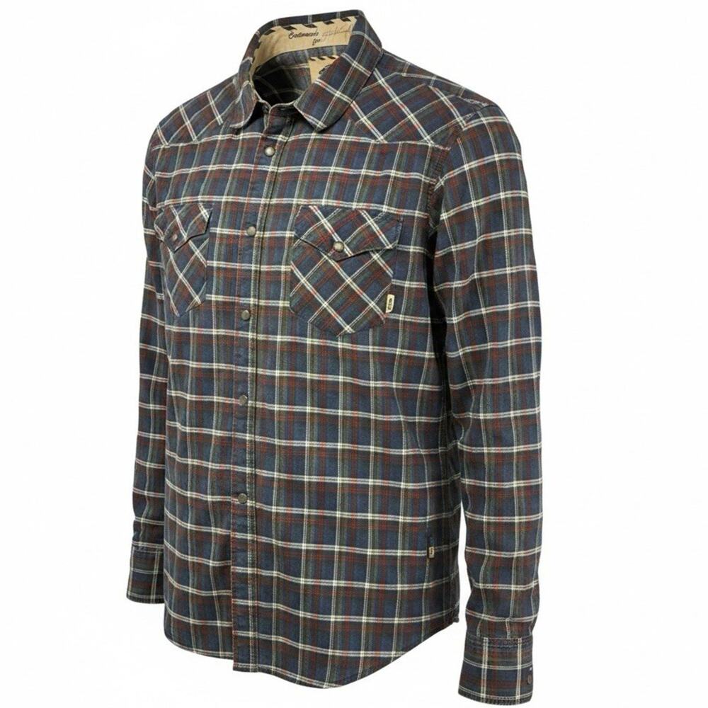 Vans Mens Plaid Shirt L Grunge Skater Y2K Snap Button Layer Anthony Van Engelen